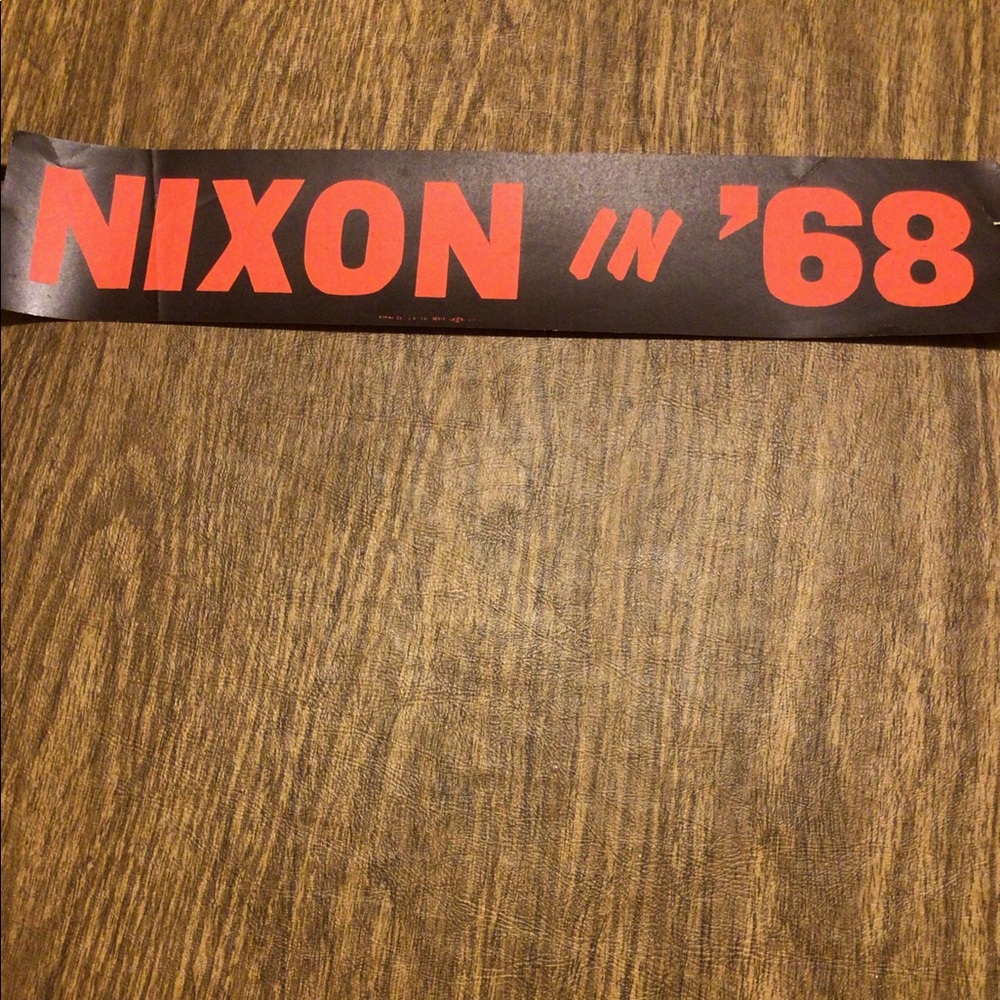 Rare 1968 original Richard Nixon political advertising